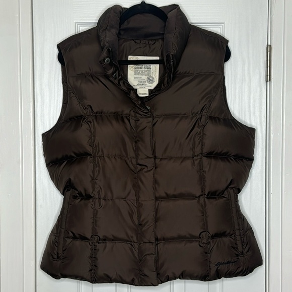 Eddie Bauer Jackets & Blazers - Eddie Bauer 100% Goose down quilted  vest, full zip, frt pckts, SZ XL,